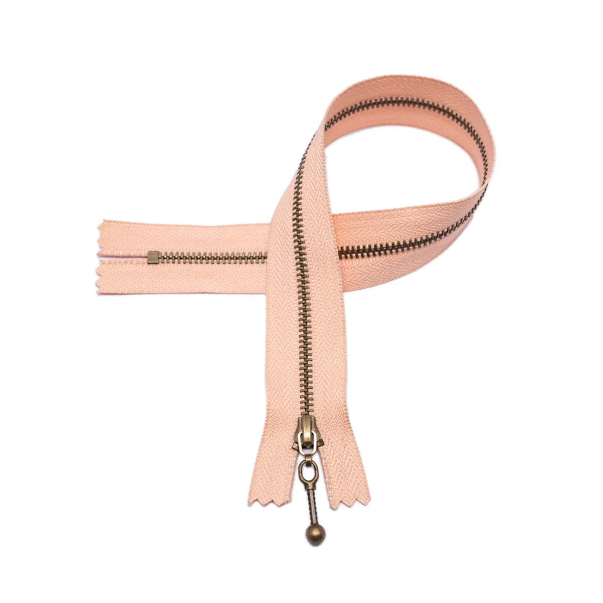 Glidelås - fersken - 35cm