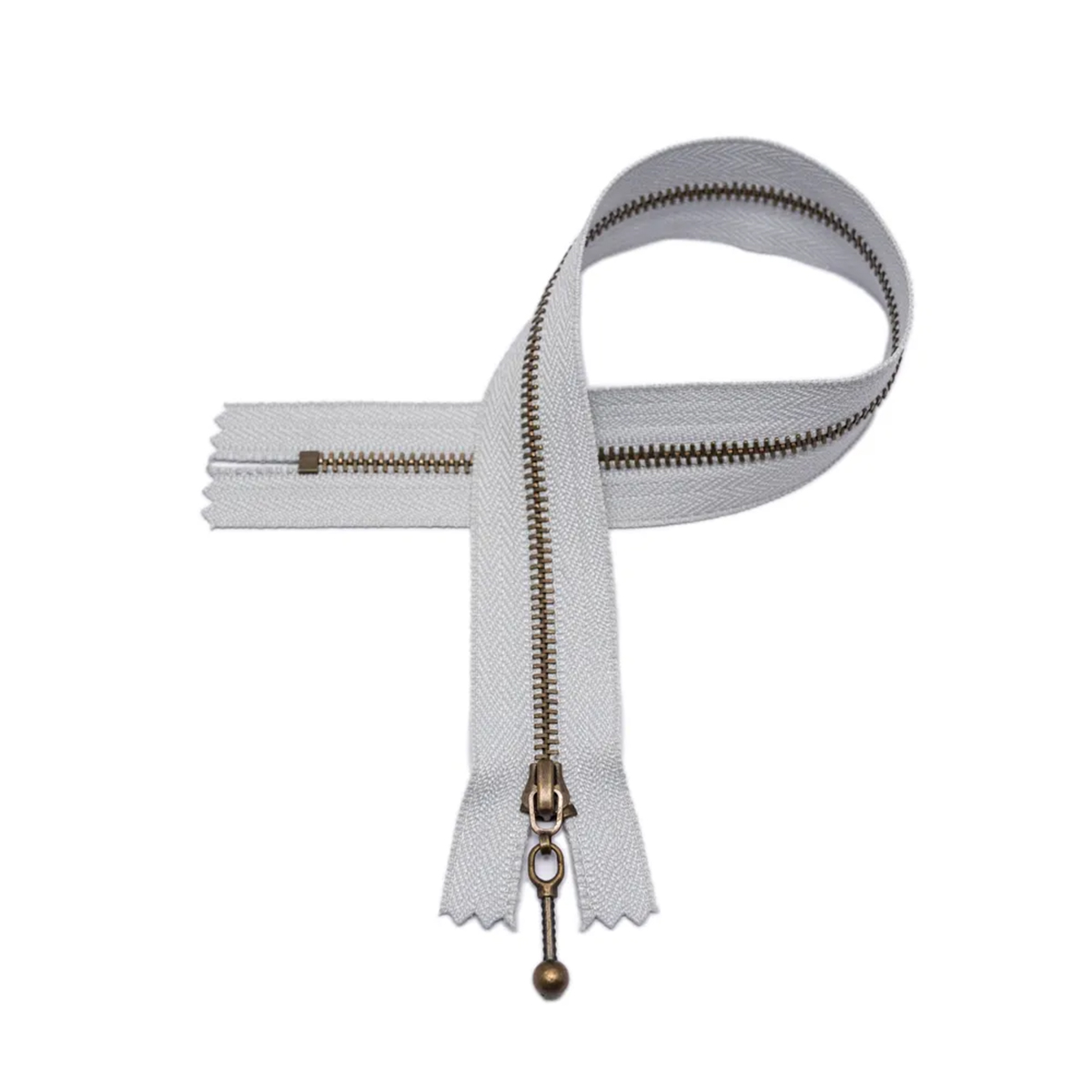 Glidelås - lysgrå - 35cm